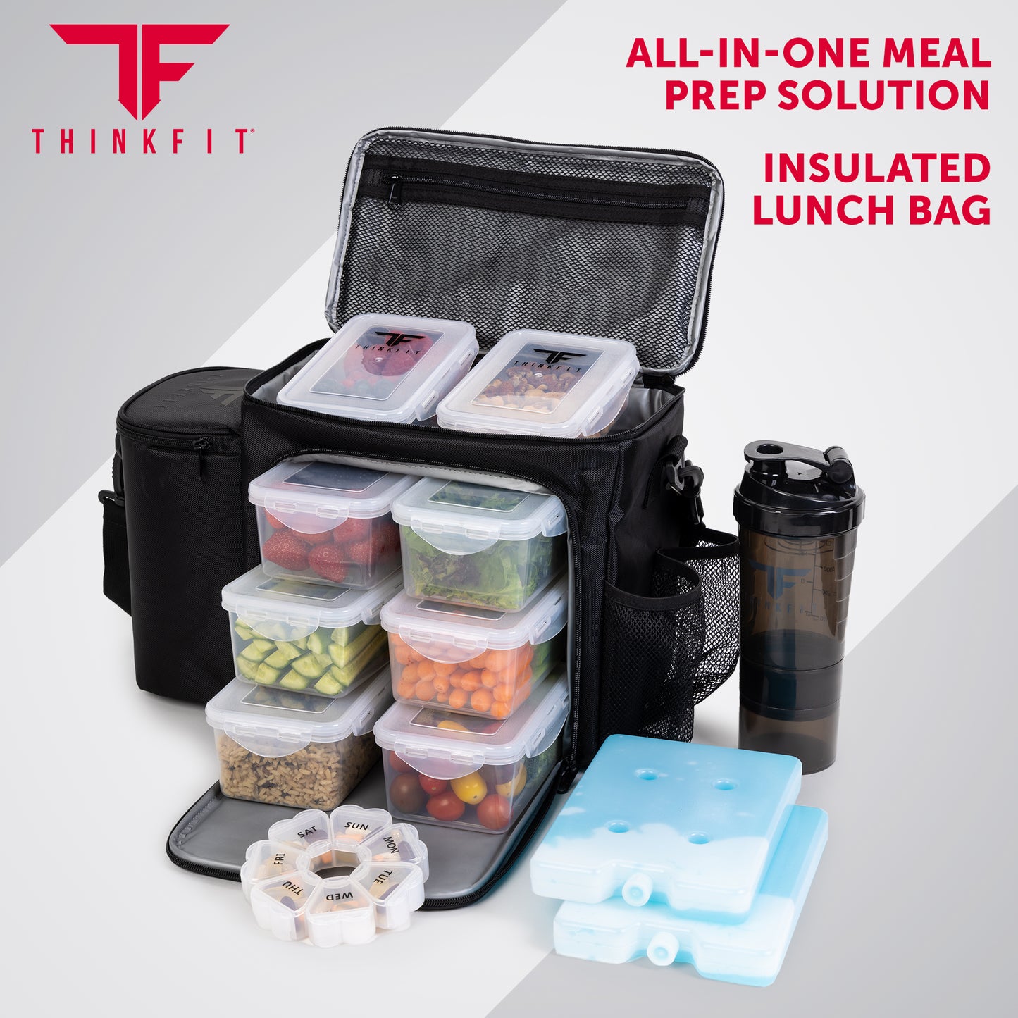 NEW Extra Large Black Meal Prep Bag Set