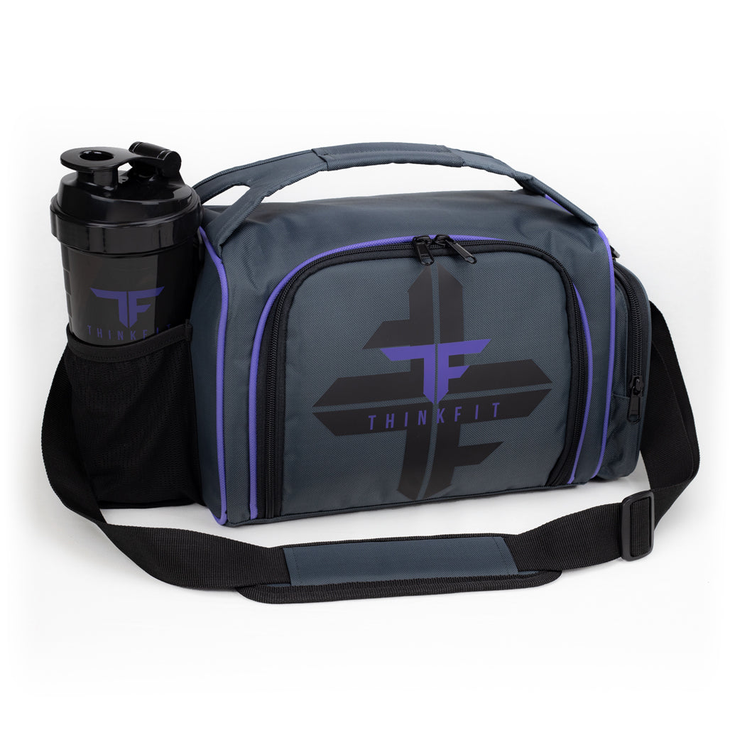 Purple Meal Prep Lunch Bag Set