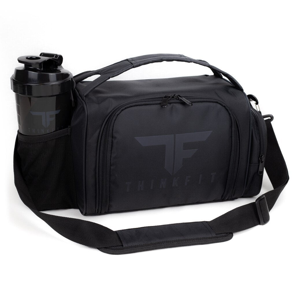 Black Meal Prep Lunch Bag Set