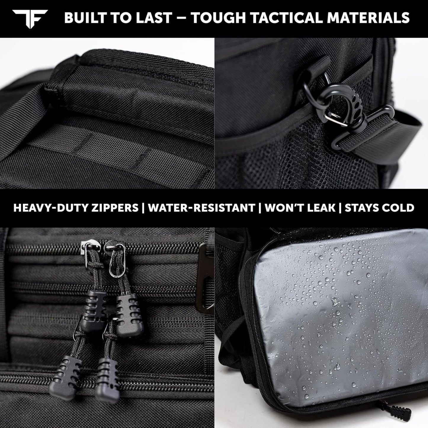 Tactical Lunch Box for Men, Heavy Duty Expandable Insulated Lunch Bag
