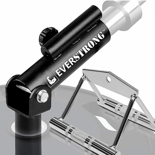 EverStrong T Bar Row Attachment - 1" and 2" 360 Degree Swivel Landmine with V Bar Grip